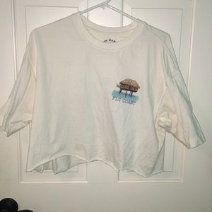 Vintage cropped figi coast shirt - trade